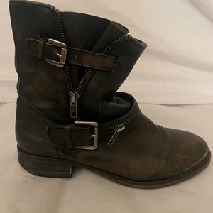 Perfectly distressed combat boots